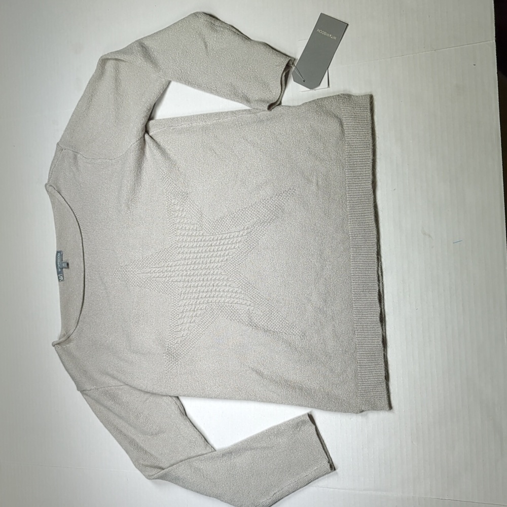 WIT & WISDOM Cable Knit Star Sweater  Size XS